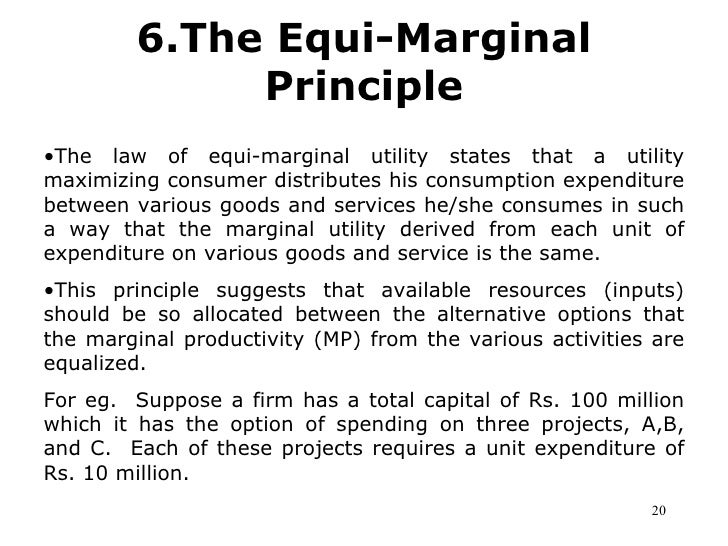 equimarginal principle